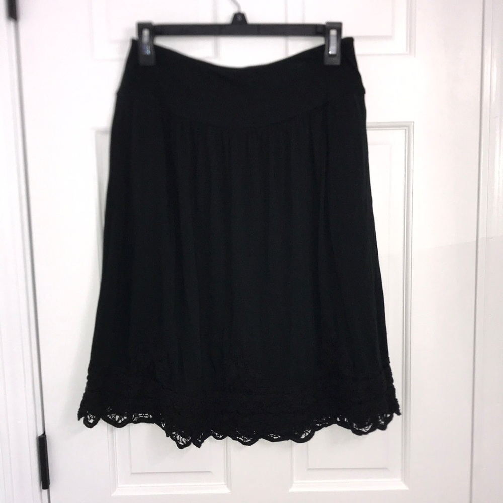 Ann Taylor Loft Womens Black Skirt (Size: S)